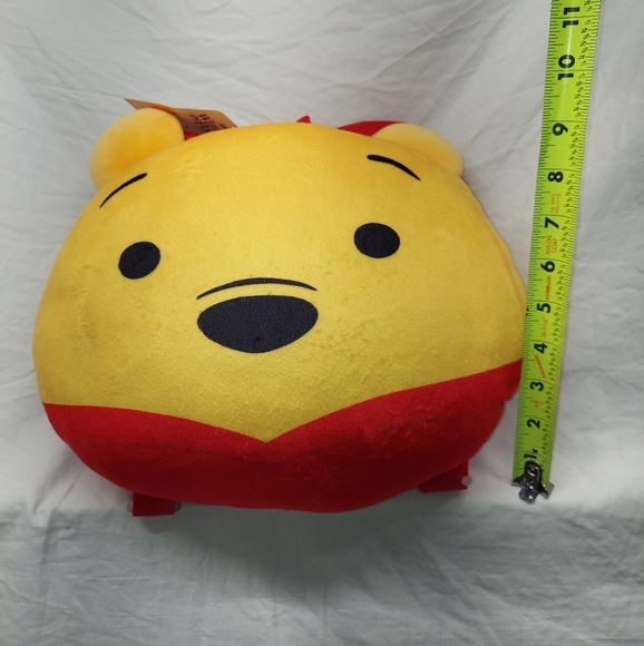 Winnie The Pooh Disney 12"Squish Super Soft Plush Pillow Backpack/ Purse - Picture 7 of 9